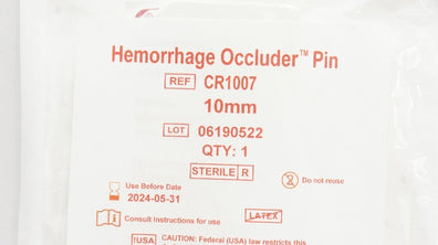 Surgin CR1007 Hemorrhage Occluder Pin 10mm